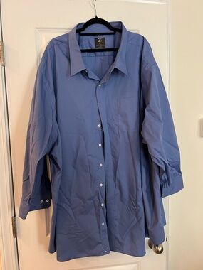 GS Men’s Blue Dress Shirt - Classic Long Sleeve size 24 Like New